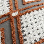 Aquene Tufted Tasselled Cushion