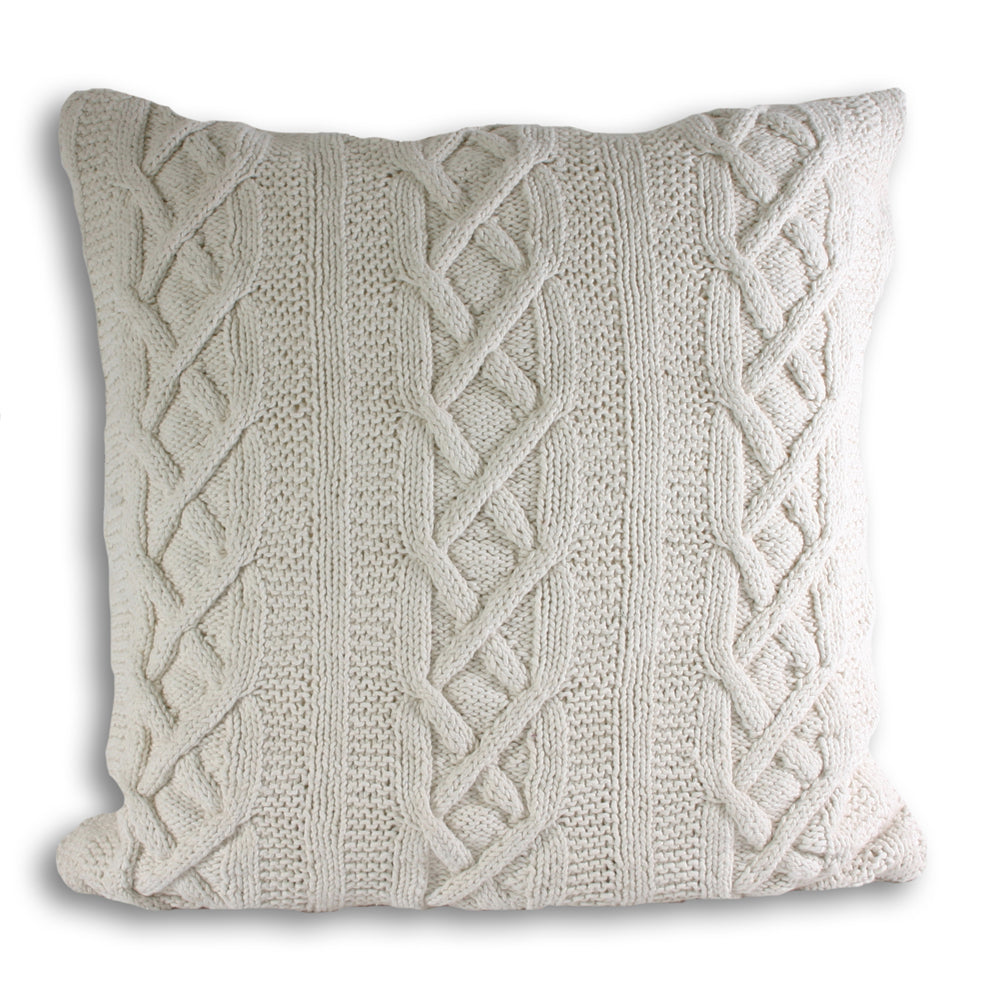 Aran Cable Knit Cushion