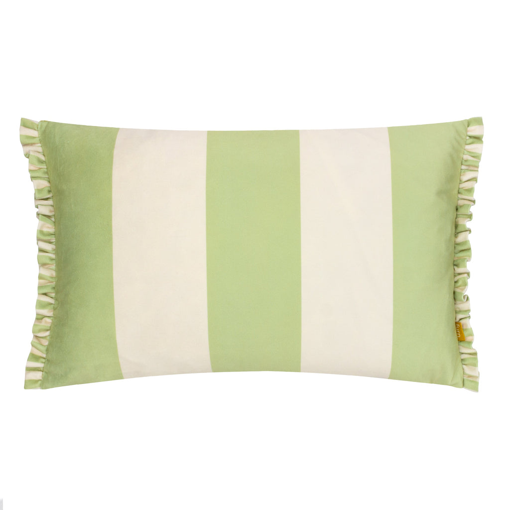 Araya Striped Velvet Cushion