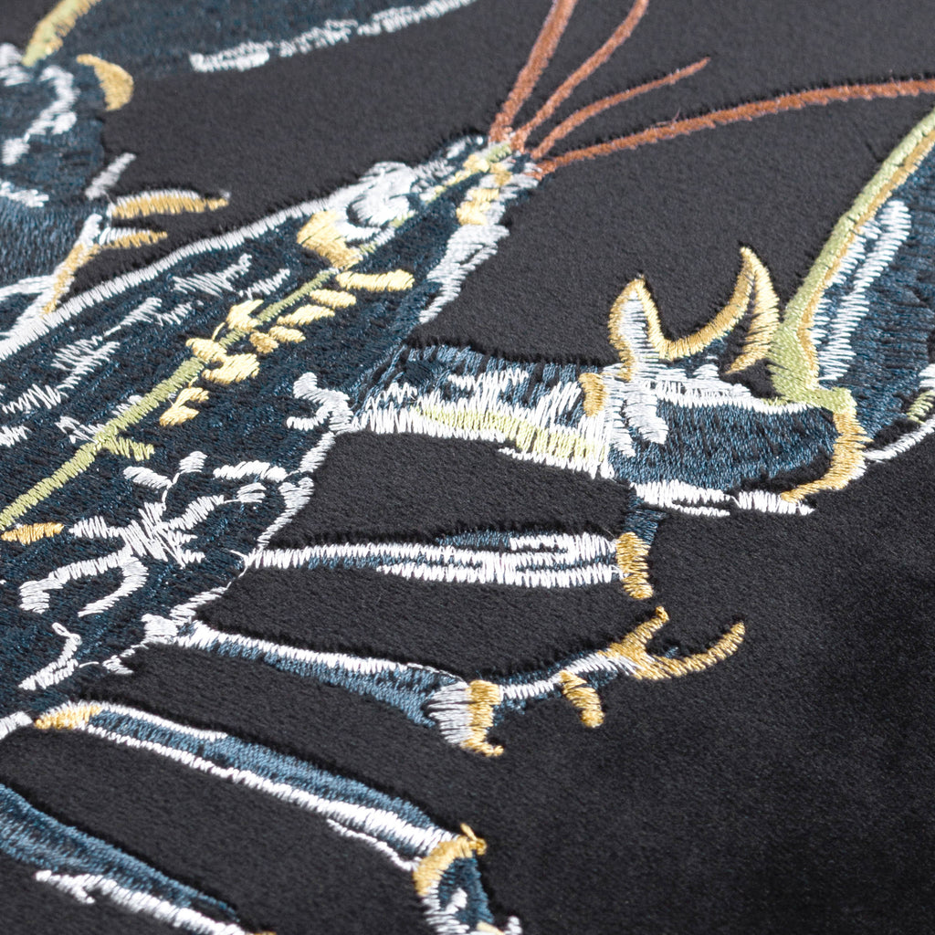 Atlantica Embroidered Velvet Cushion