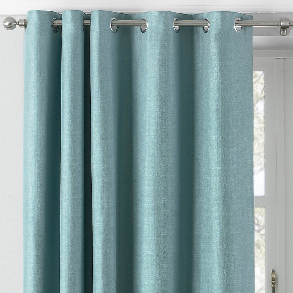 Atlantic Twill Woven Eyelet Curtains