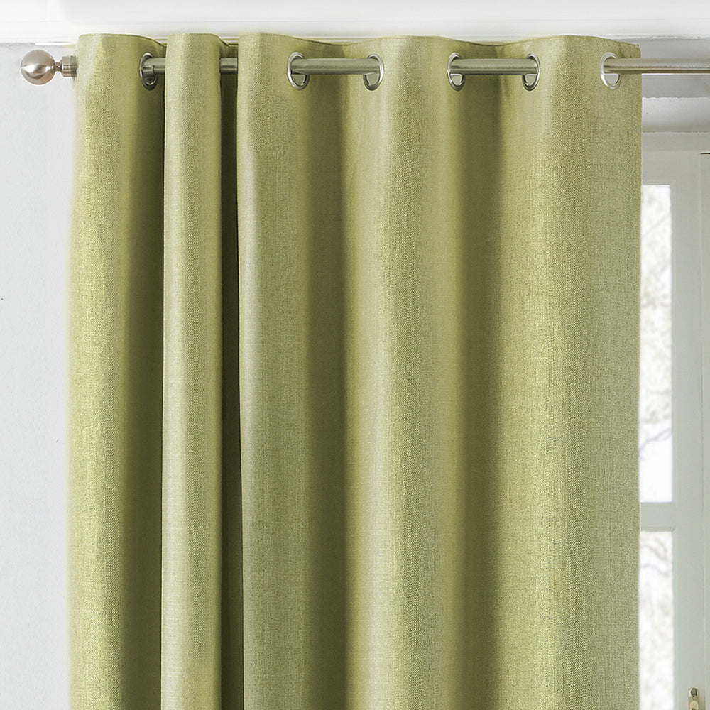 Atlantic Twill Woven Eyelet Curtains