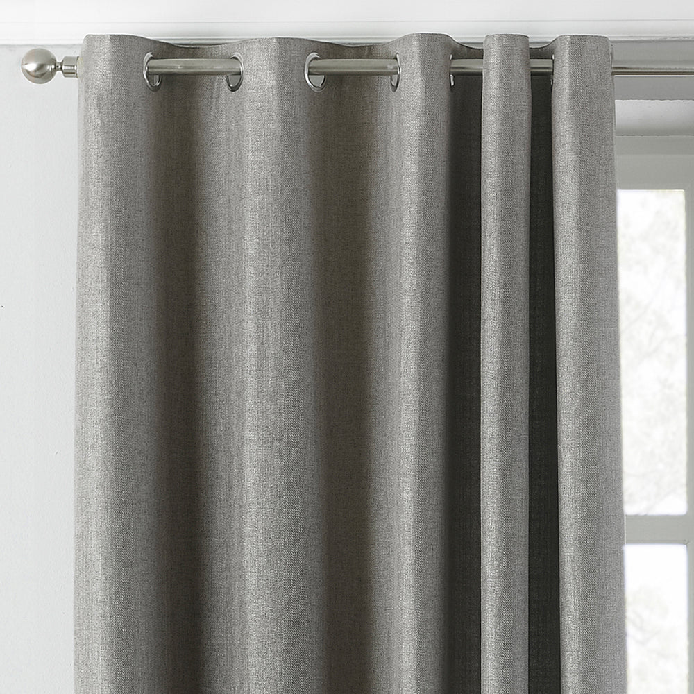 Atlantic Twill Woven Eyelet Curtains