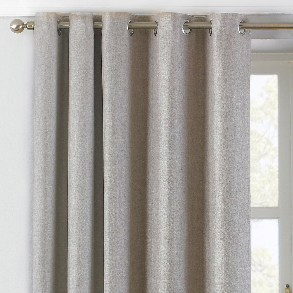 Atlantic Twill Woven Eyelet Curtains