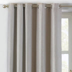Atlantic Twill Woven Eyelet Curtains