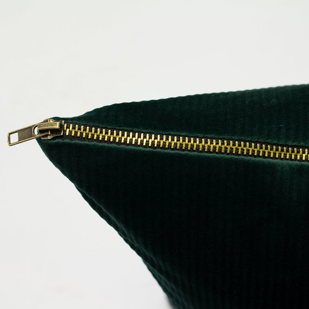 Aurora Ribbed Velvet Cushion