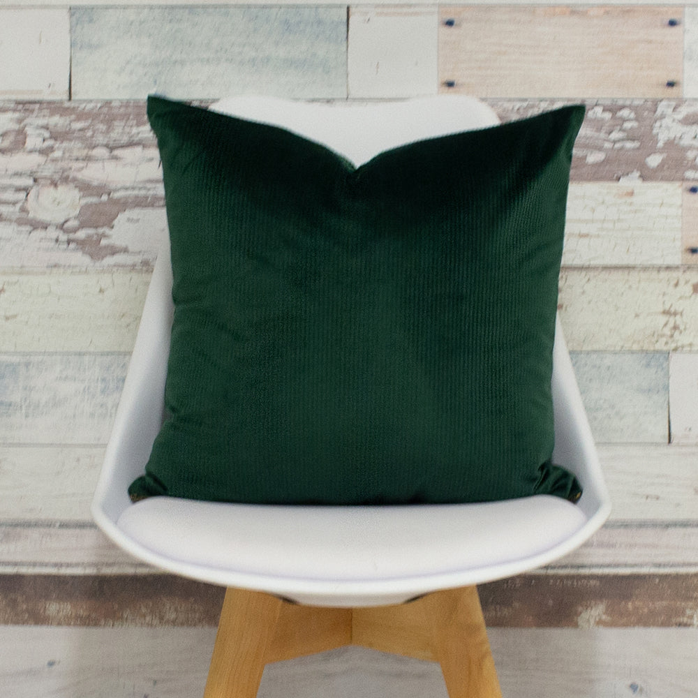 Aurora Ribbed Velvet Cushion