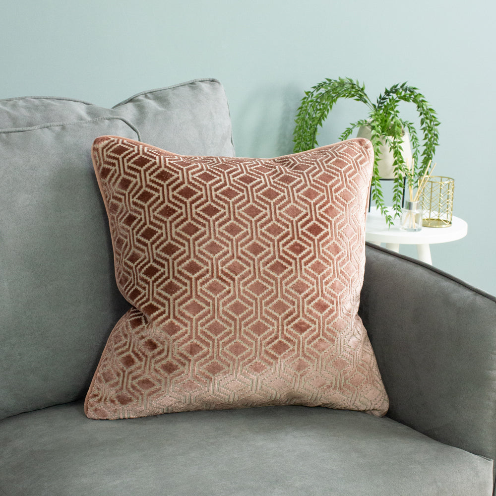 Avenue Velvet Jacquard Cushion