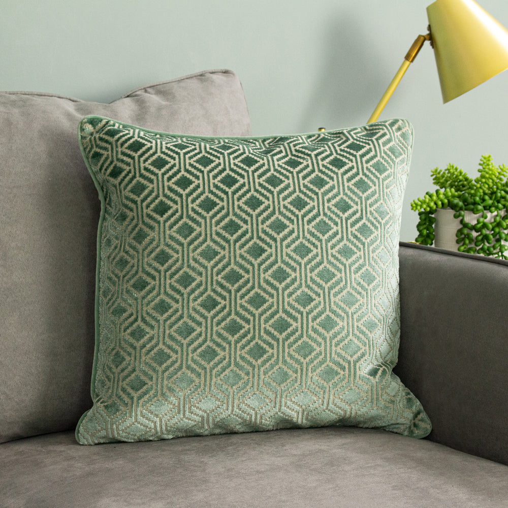 Avenue Velvet Jacquard Cushion