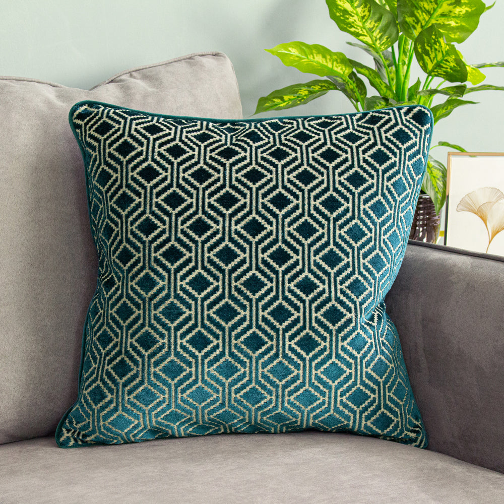 Avenue Velvet Jacquard Cushion