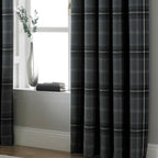 Aviemore Tartan Faux Wool Eyelet Curtains