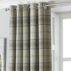 Aviemore Tartan Faux Wool Eyelet Curtains