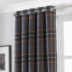 Aviemore Tartan Faux Wool Eyelet Curtains