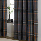 Aviemore Tartan Faux Wool Eyelet Curtains