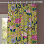 Azalea Bamboo Floral Fabric Sample