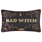 Bad Witch Embroidered Velvet Cushion
