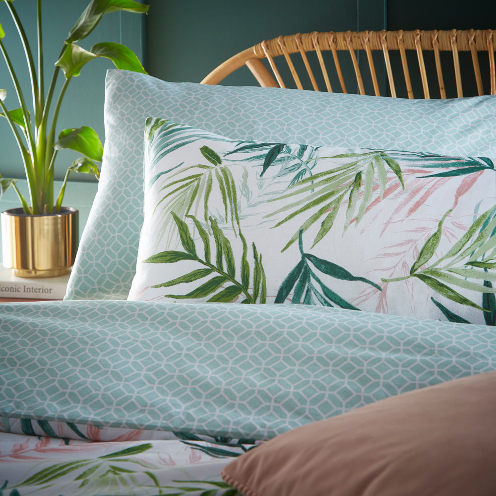 Bali Palm Botanical Duvet Cover Set