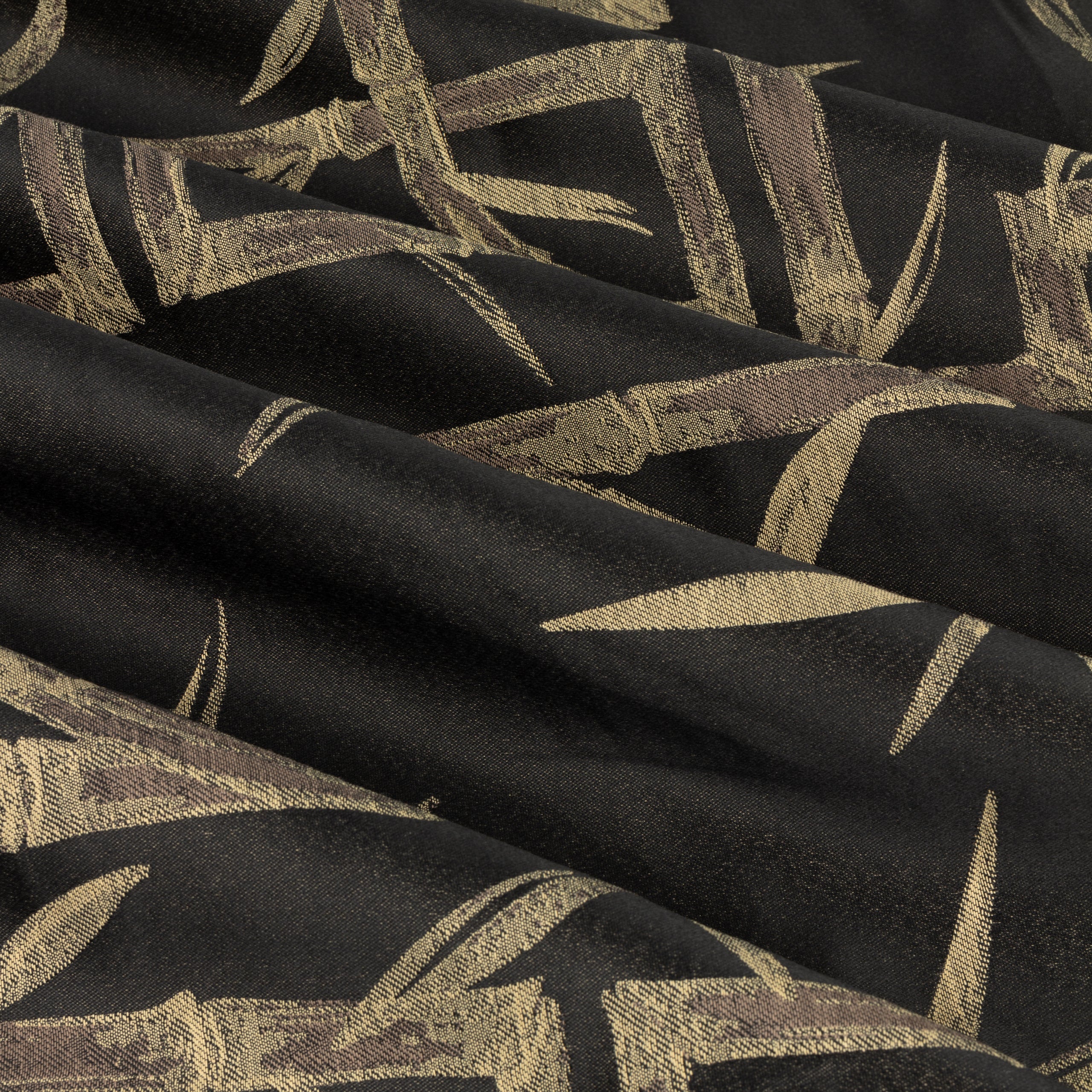 Bamboo Jacquard Room Darkening Eyelet Curtains