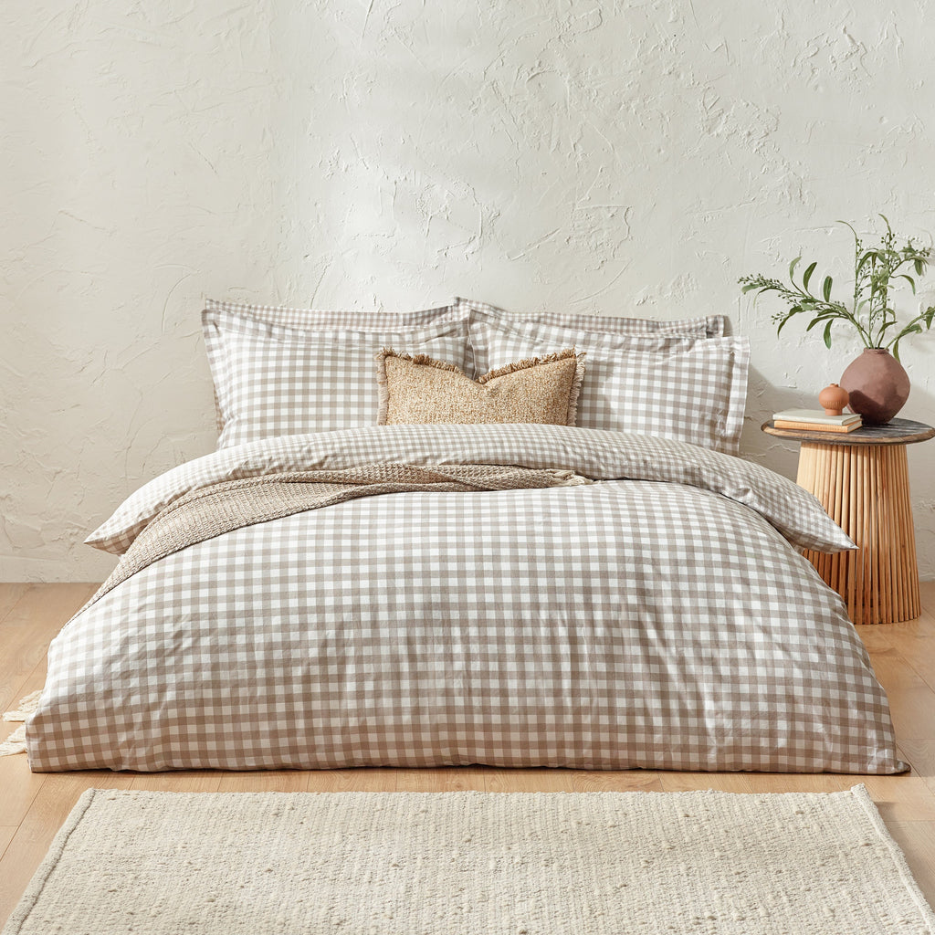 Barton Gingham Check Duvet Cover Set