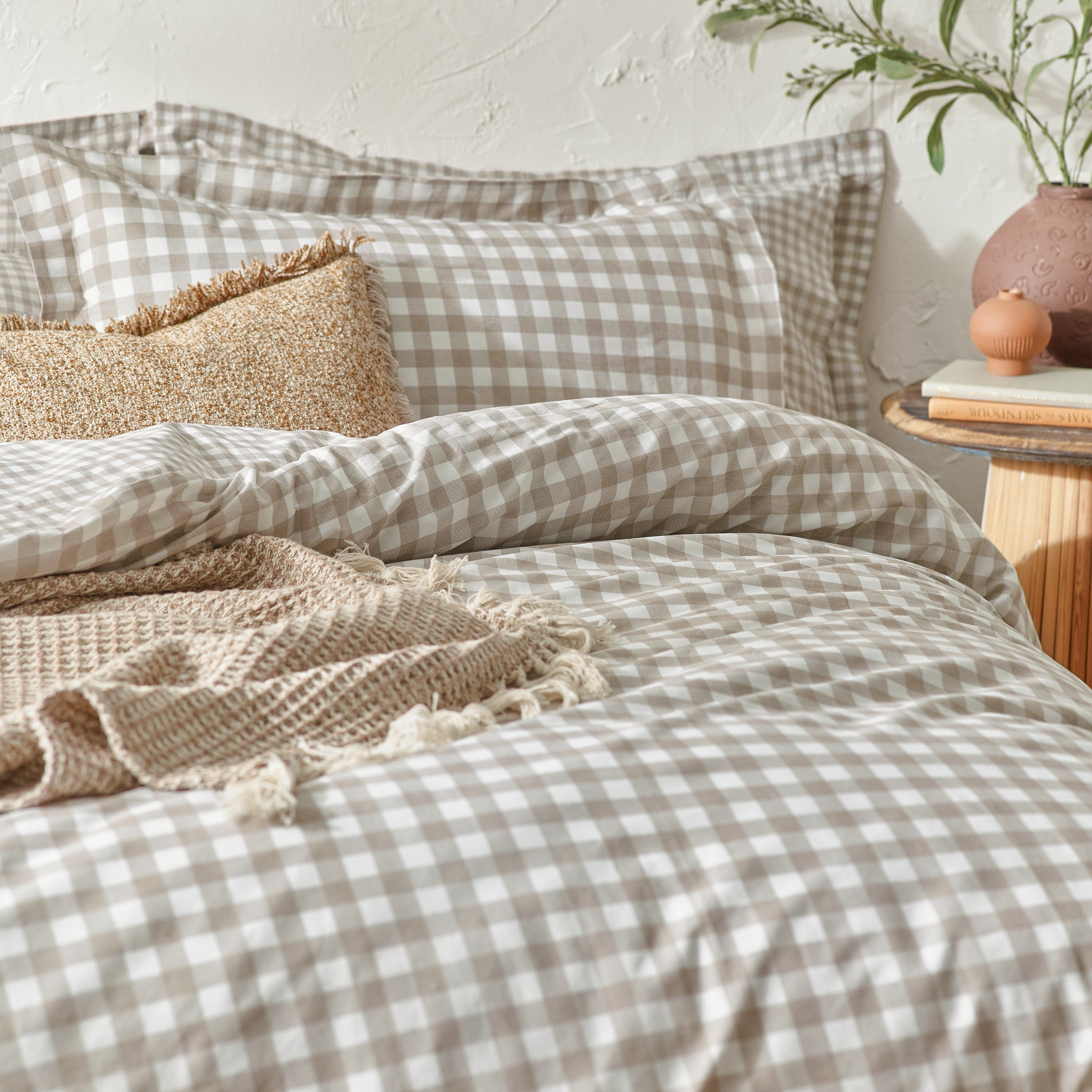 Barton Gingham Check Duvet Cover Set