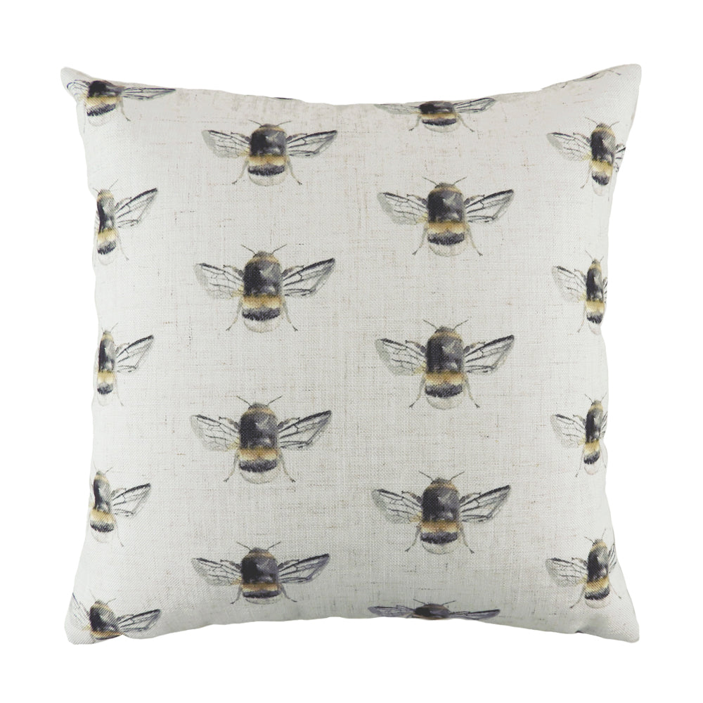 Bee Happy Repeat Printed Cushion