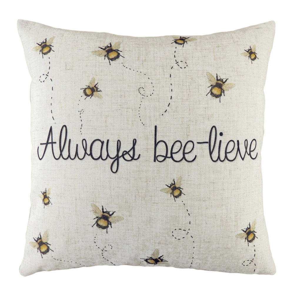 Bee-Lieve Printed Cushion
