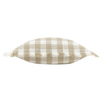 Barton Check Fringed Cushion