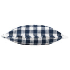 Barton Check Fringed Cushion