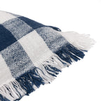 Barton Check Fringed Cushion