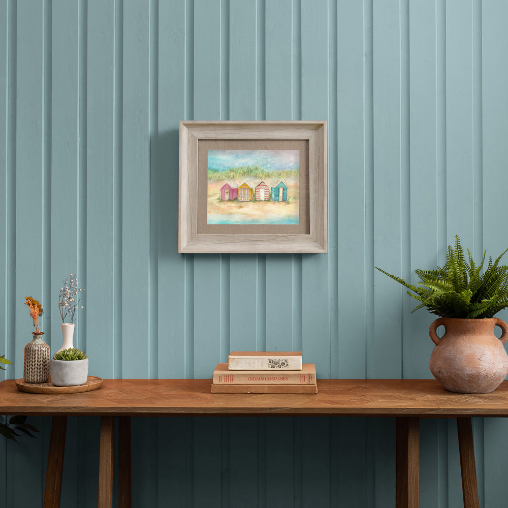 Beach Hut Framed Print