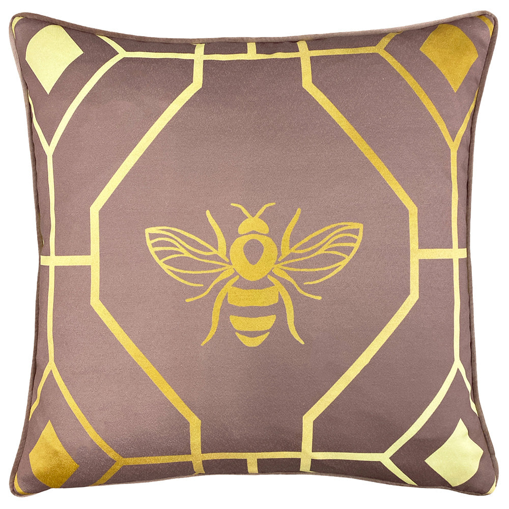 Bee Deco Geometric Cushion