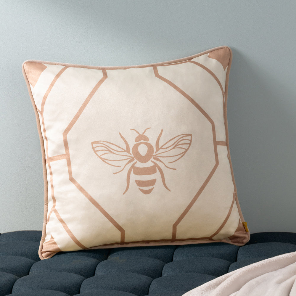 Bee Deco Geometric Cushion