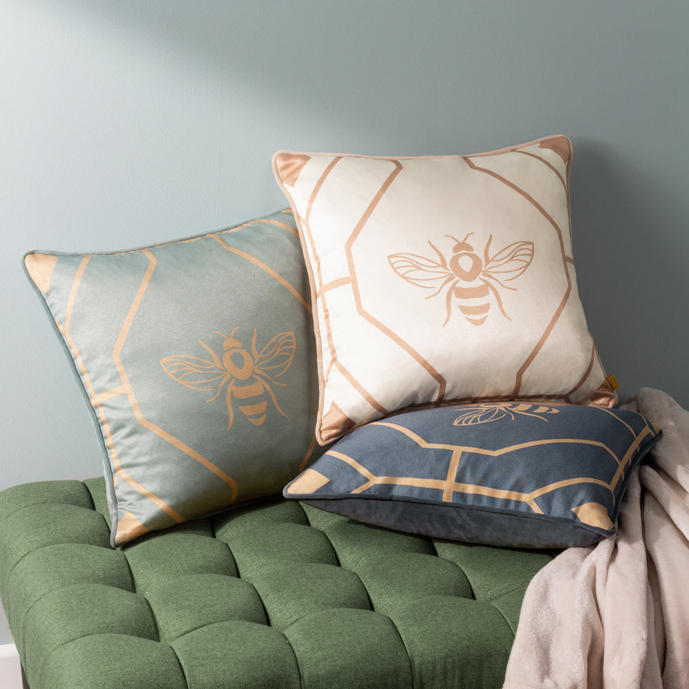 Bee Deco Geometric Cushion