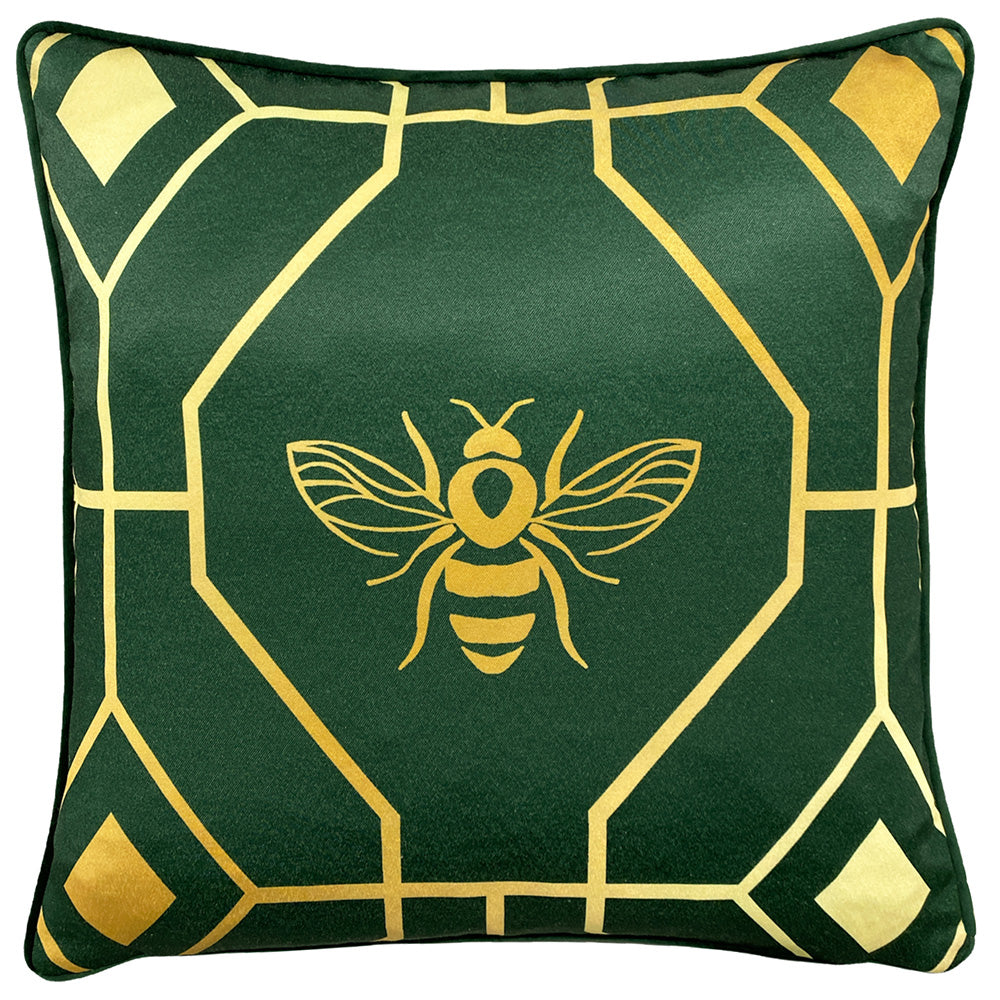 Bee Deco Geometric Cushion