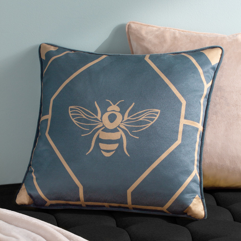 Bee Deco Geometric Cushion