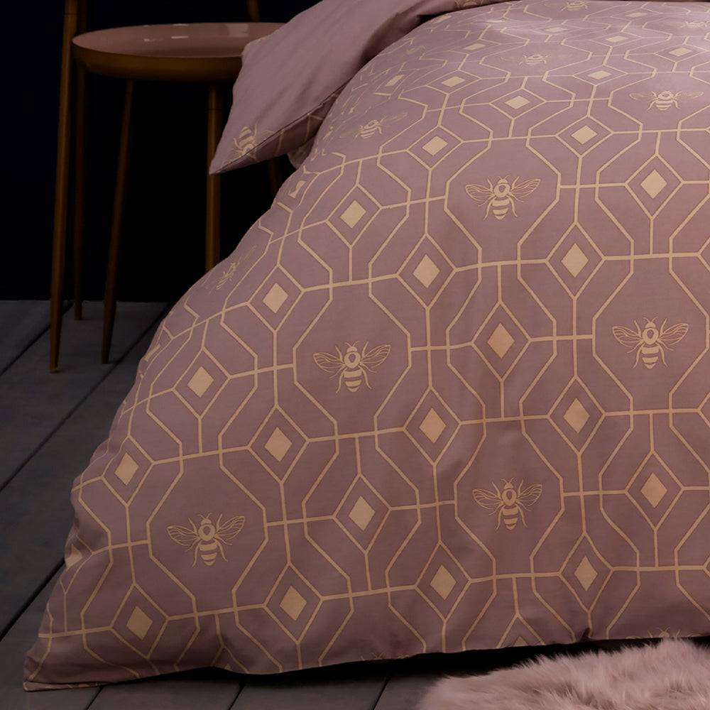 Bee Deco Geometric Duvet Cover Set