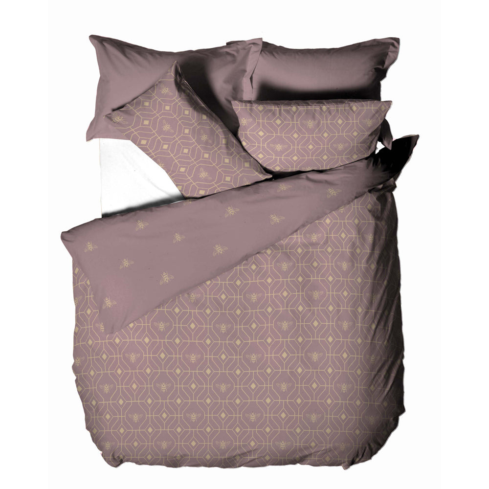 Bee Deco Geometric Duvet Cover Set