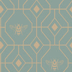 Bee Deco Geometric Duvet Cover Set