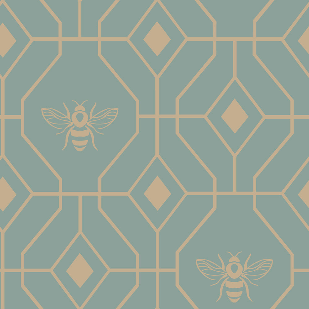 Bee Deco Geometric Duvet Cover Set