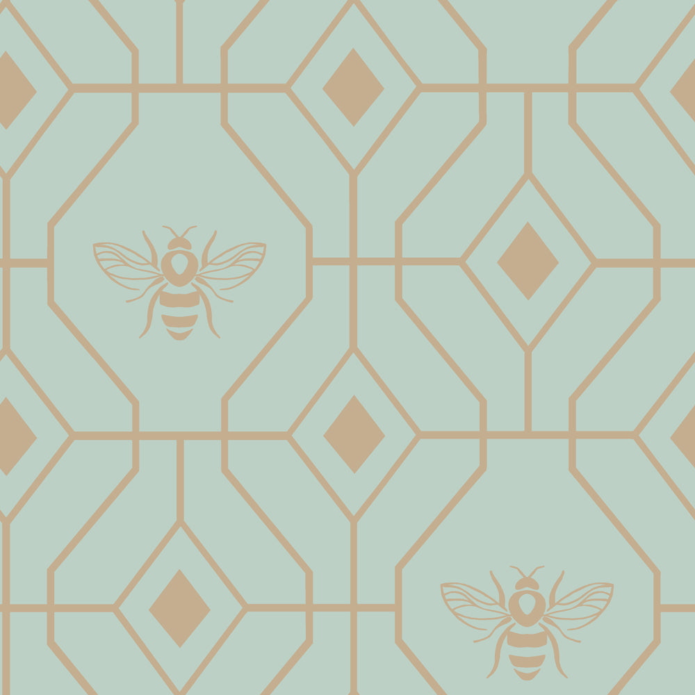 Bee Deco Geometric Duvet Cover Set