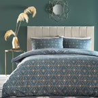 Bee Deco Geometric Duvet Cover Set
