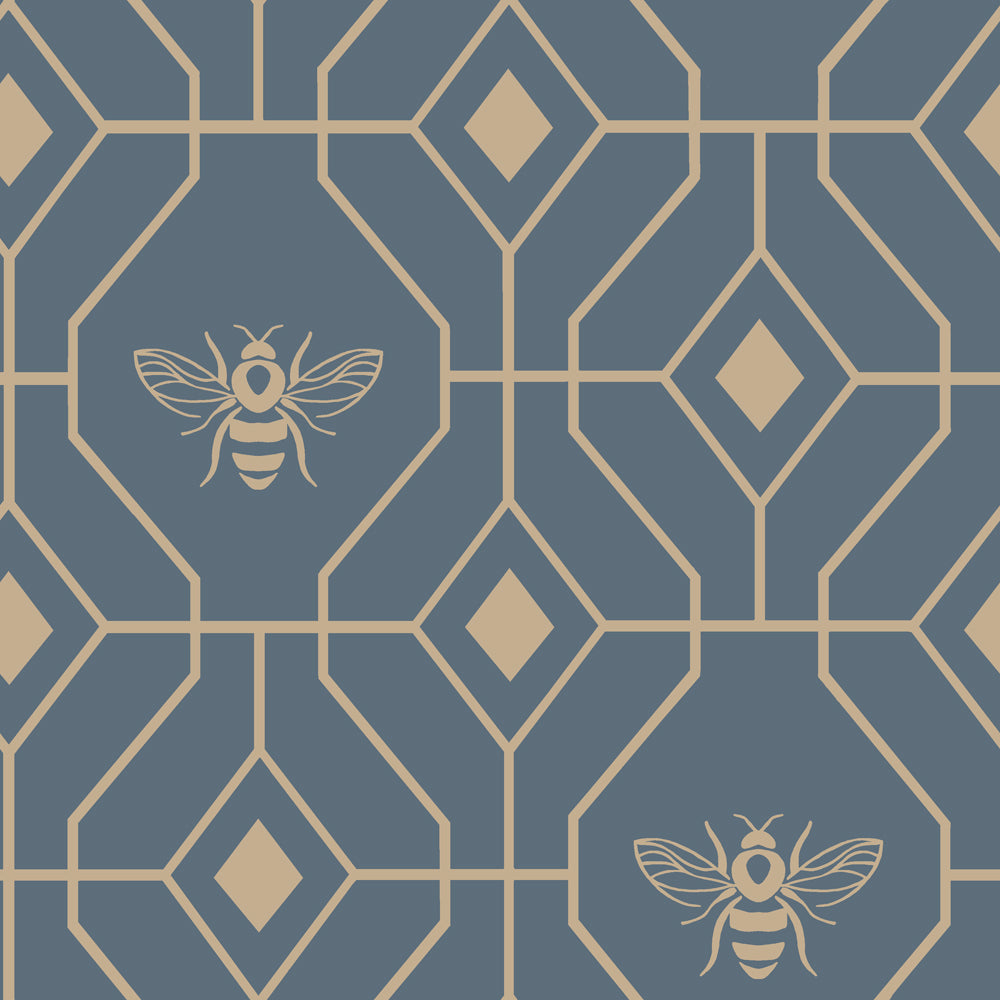 Bee Deco Geometric Duvet Cover Set