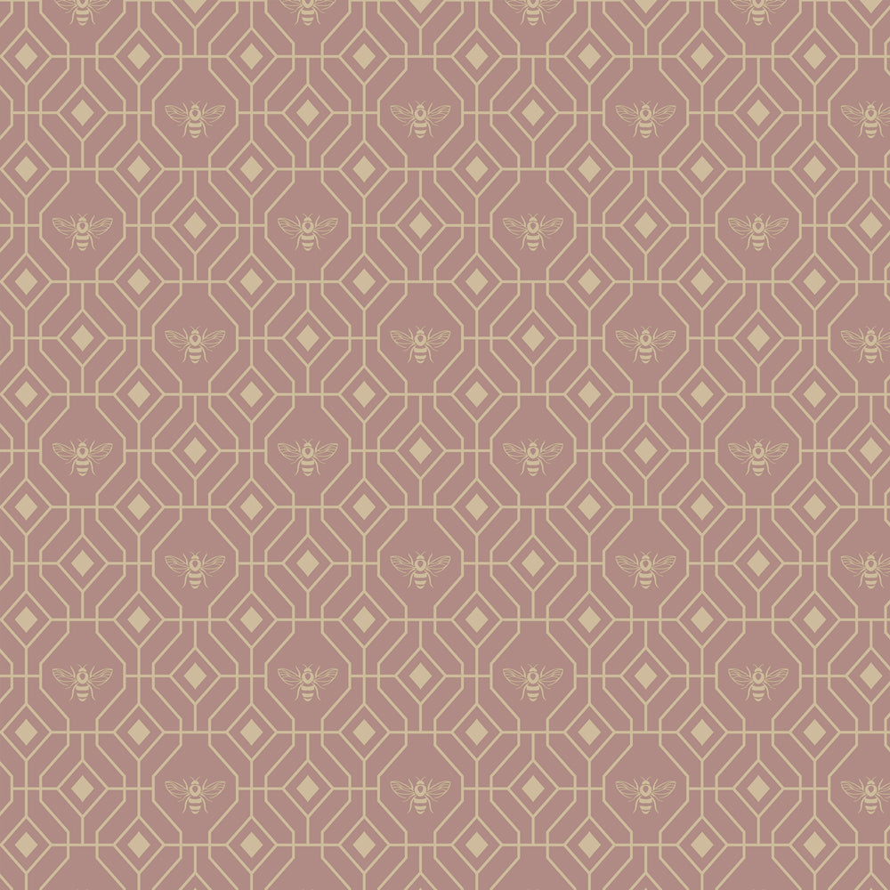 Bee Deco Gold Foil Wallpaper