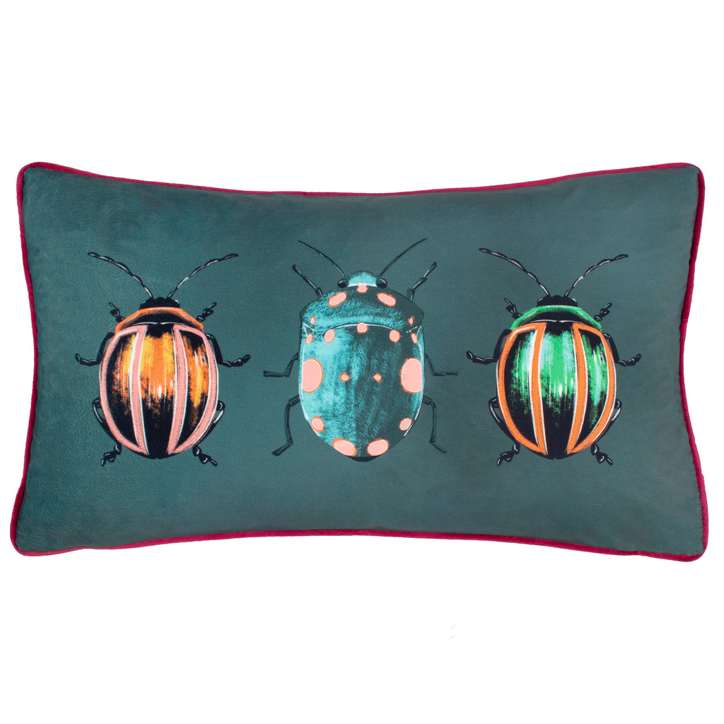 Beetalis Piped Velvet Cushion