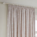 Bella Floral 100% Cotton Lined Pencil Pleat Curtains
