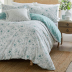 Bella Reversible Floral Duvet Cover Set