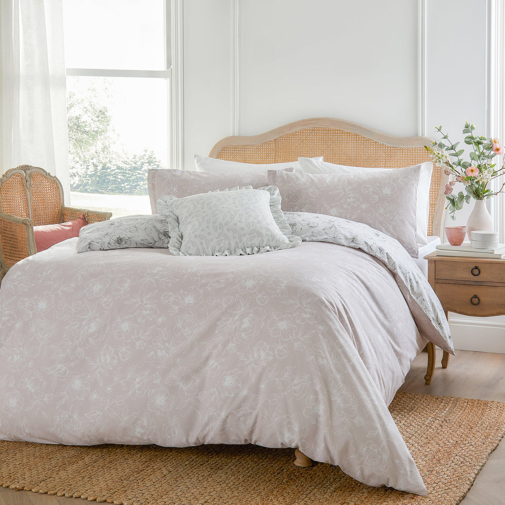 Bella Reversible Floral Duvet Cover Set
