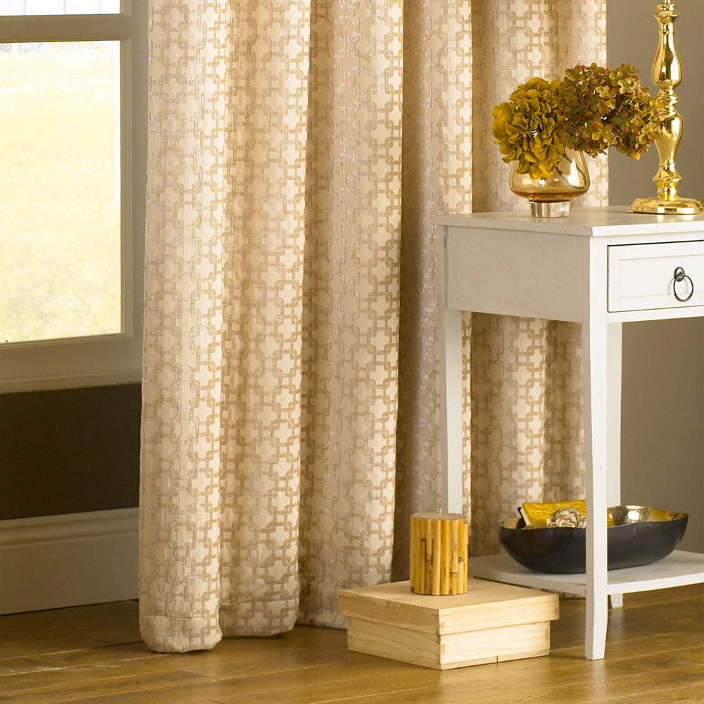 Belmont Chenille Jacquard Eyelet Curtains
