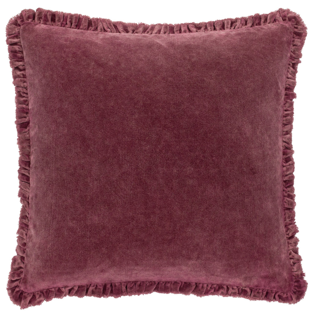 Bertie Washed Cotton Velvet Cushion
