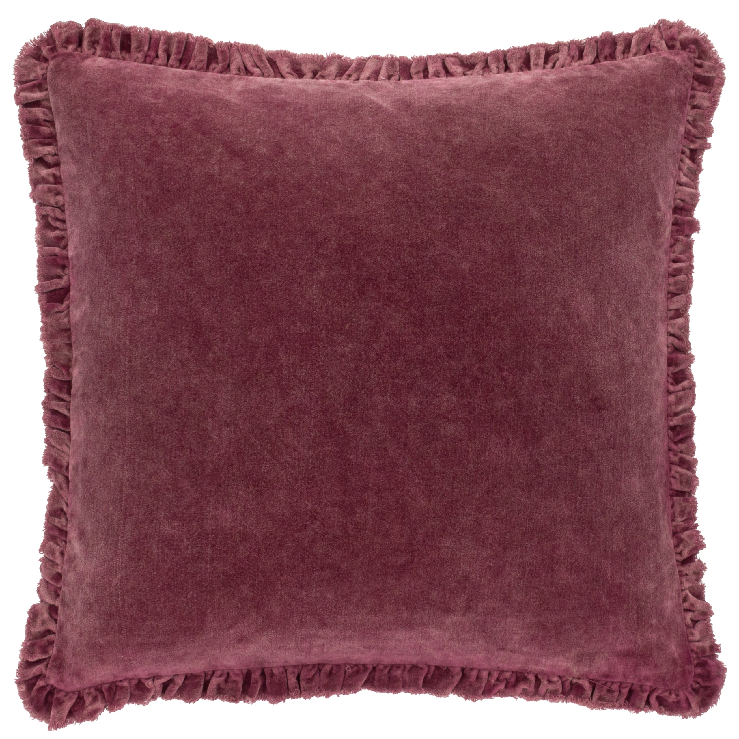 Bertie Washed Cotton Velvet Cushion